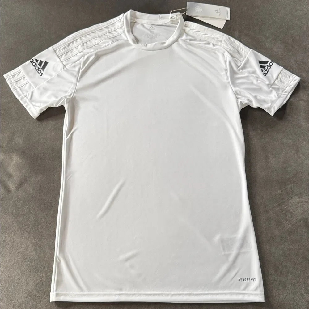 Adidas Men’s White Short Sleeve T-Shirt Squadra 21 Jersey Size XS NWT